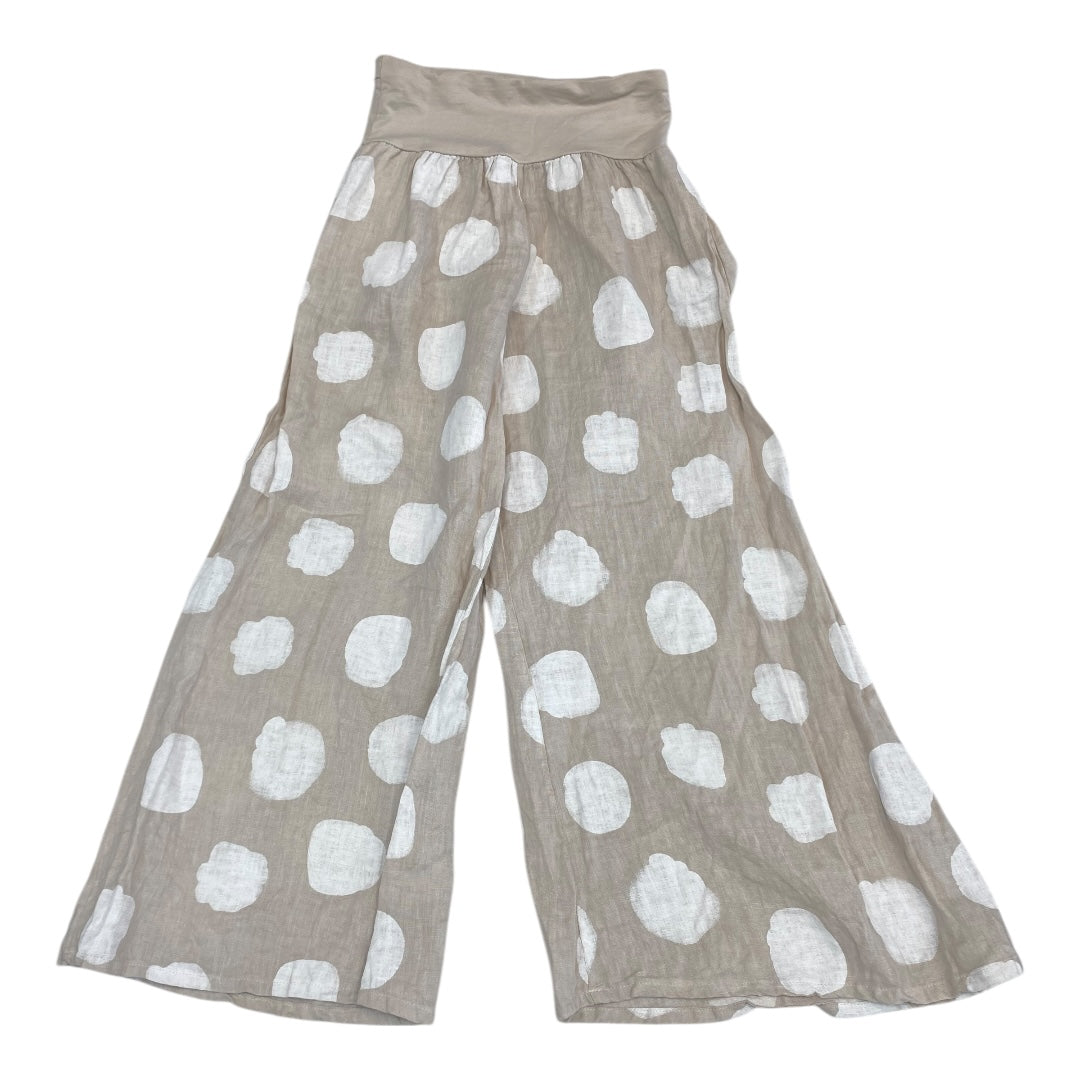 Pants Linen By Cmb In Cream, Size:S