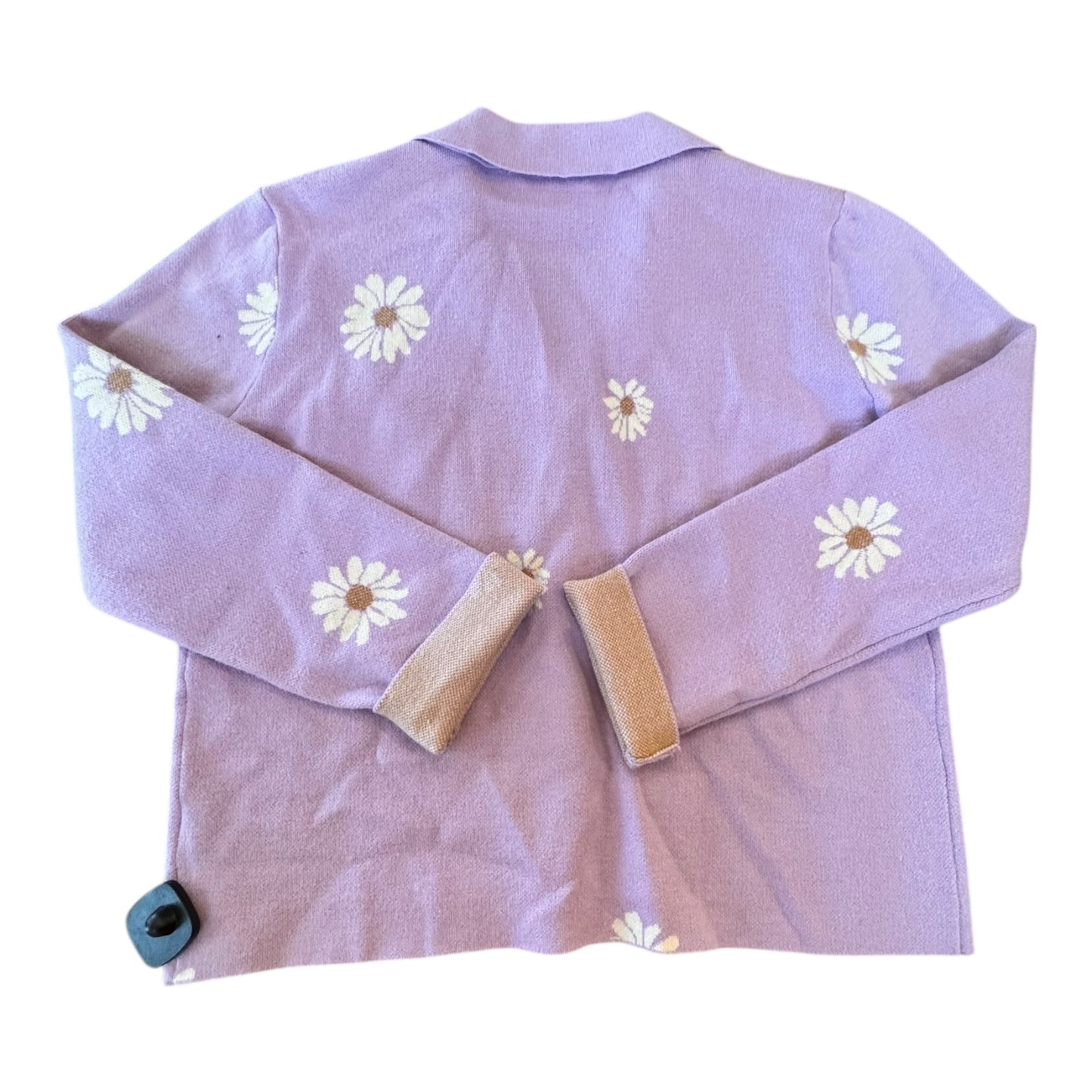 Sweater Cardigan By Mystree In Purple, Size:M