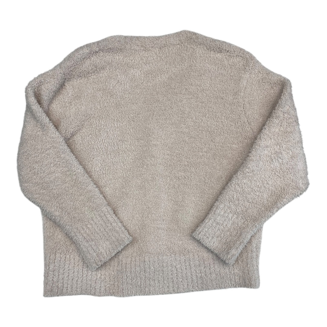 Sweater Cardigan Designer By Barefoot Dreams In Cream, Size:3X