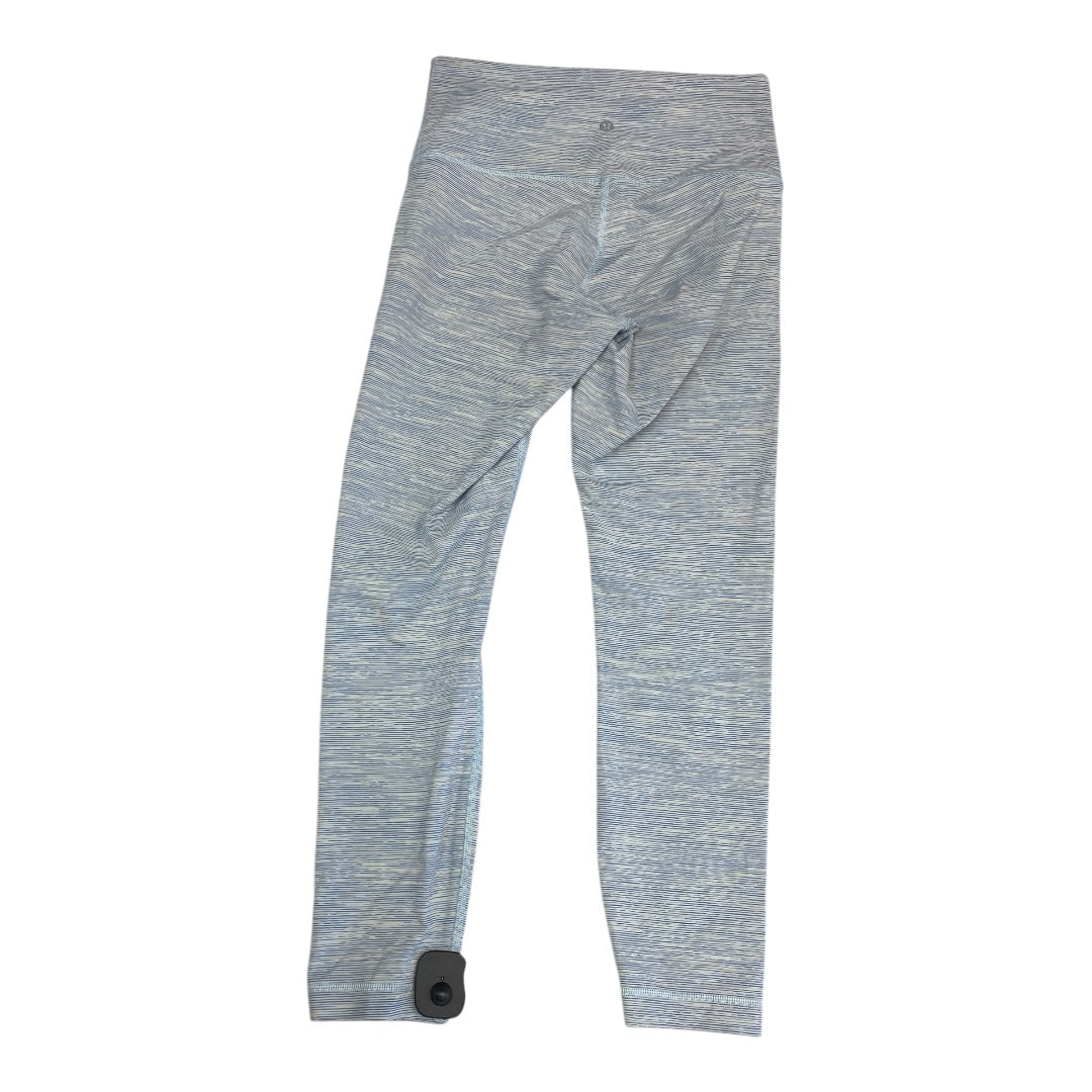 Athletic Leggings By Lululemon In Blue, Size:8