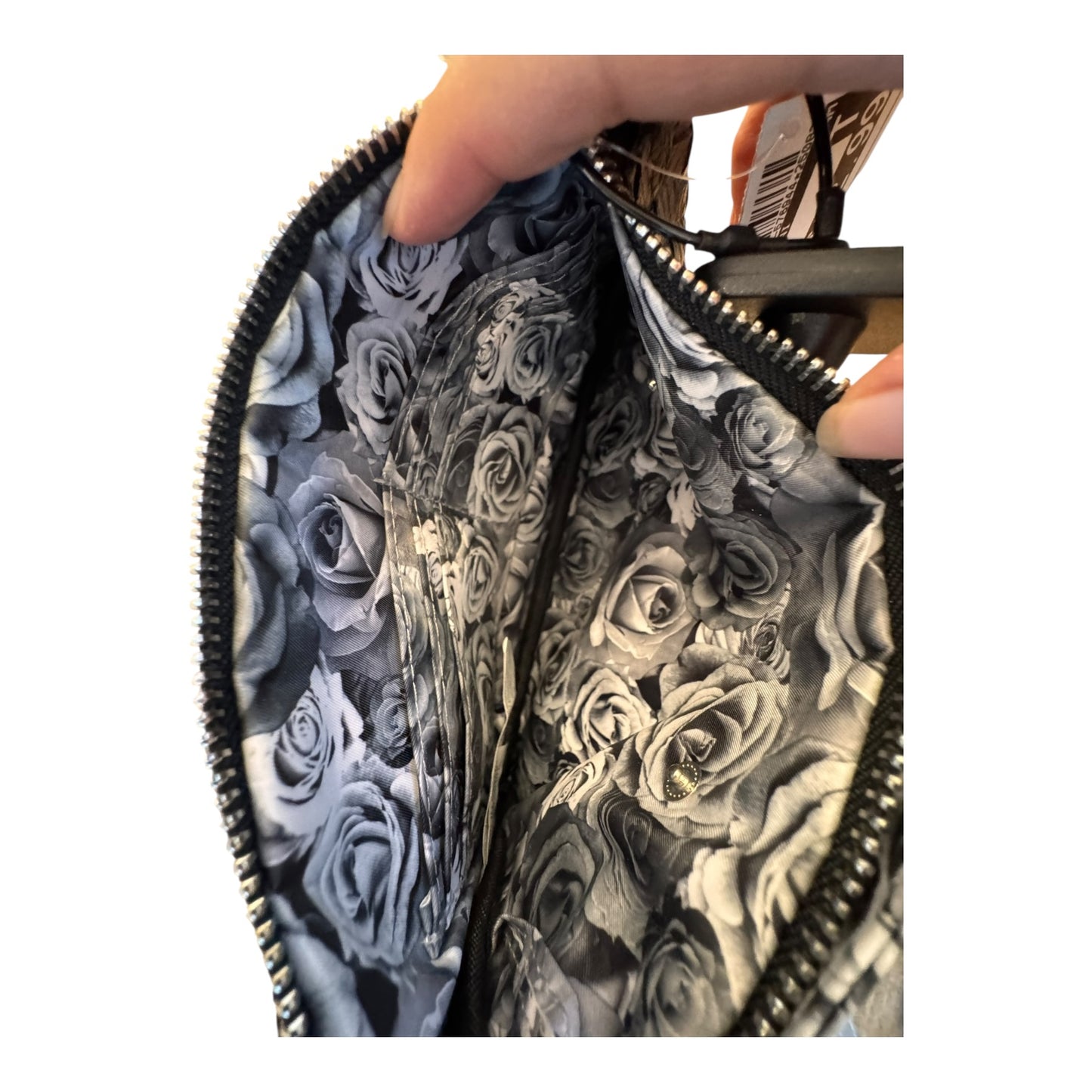 Wristlet By Adrienne Vittadini In Black, Size:Medium