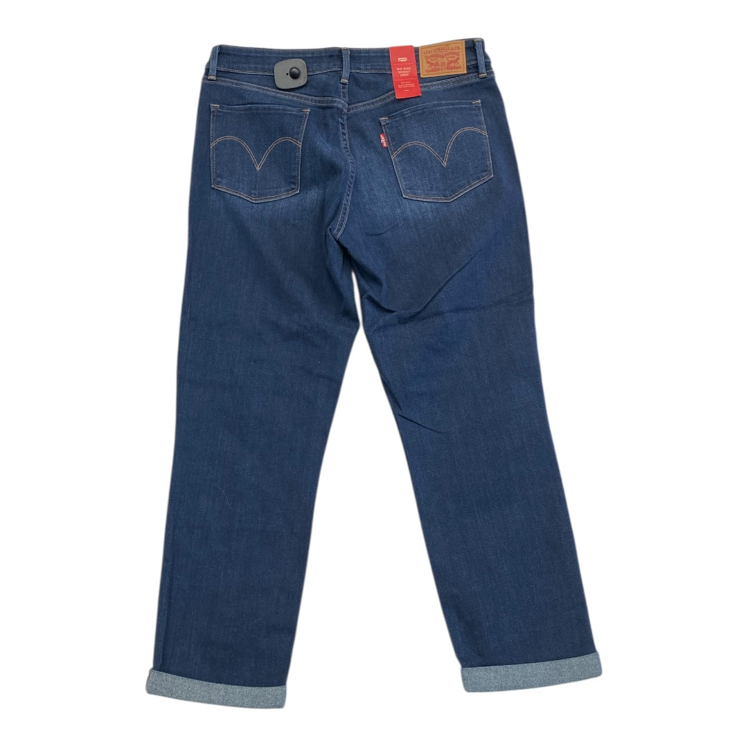 Jeans Skinny By Levis In Blue Denim, Size:10