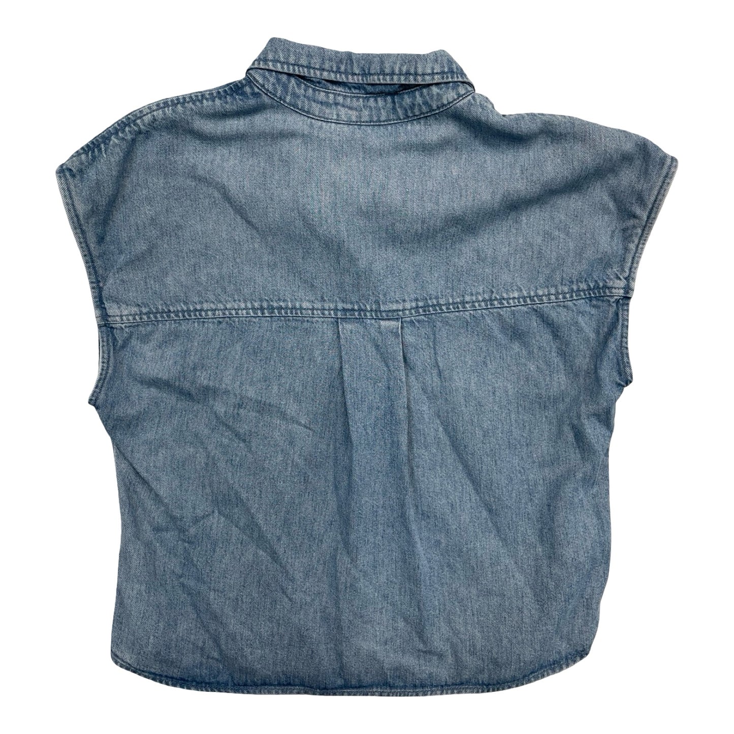 Top Sleeveless By Cloth & Stone In Blue Denim, Size:S