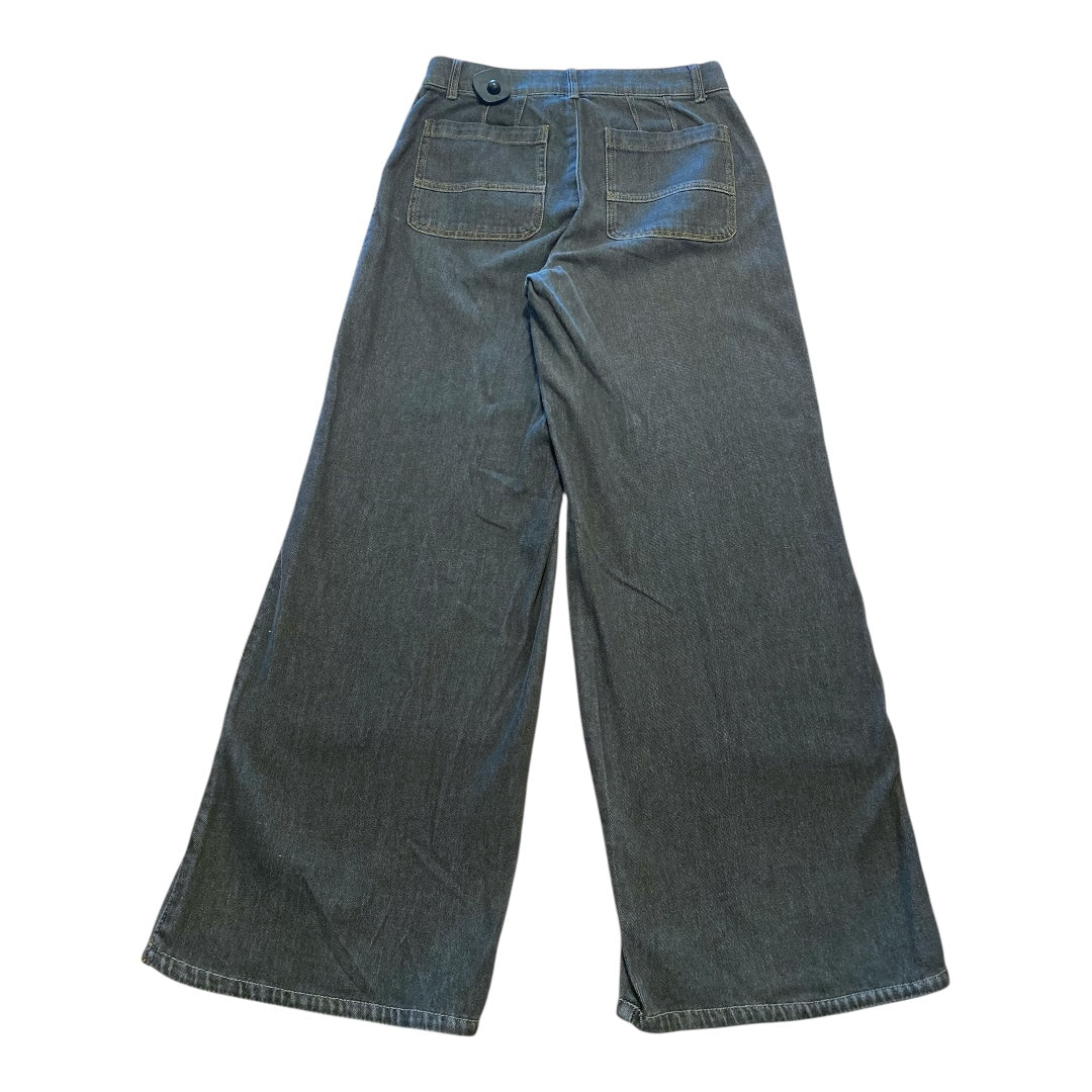 Jeans Cropped By Wit & Wisdom In Black Denim, Size:8
