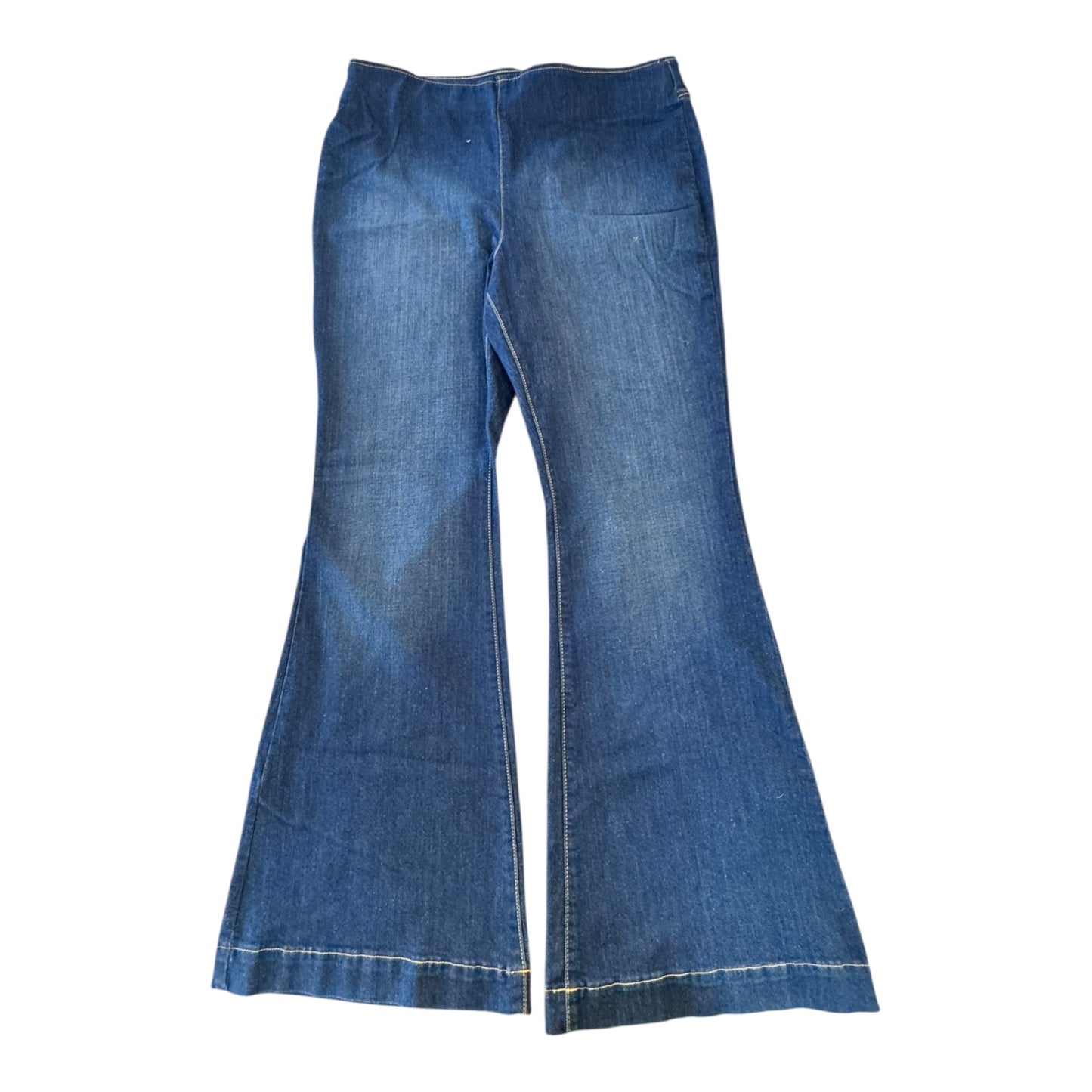 Jeans Flared By Inc In Blue Denim, Size:18