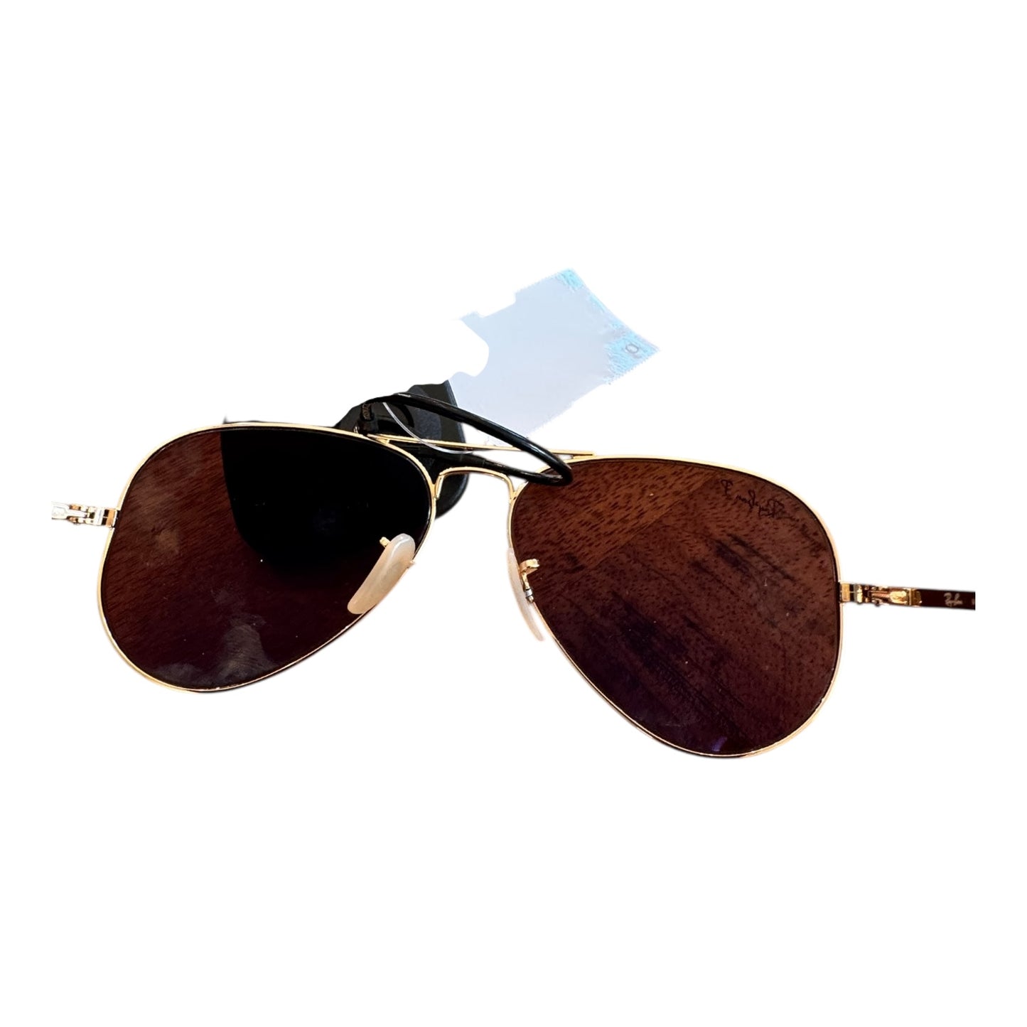 Sunglasses Designer By Ray Ban In Gold