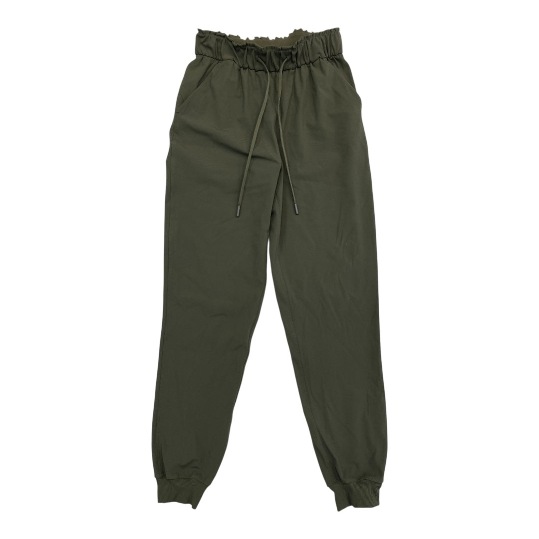 Athletic Pants By Lululemon In Green, Size:4