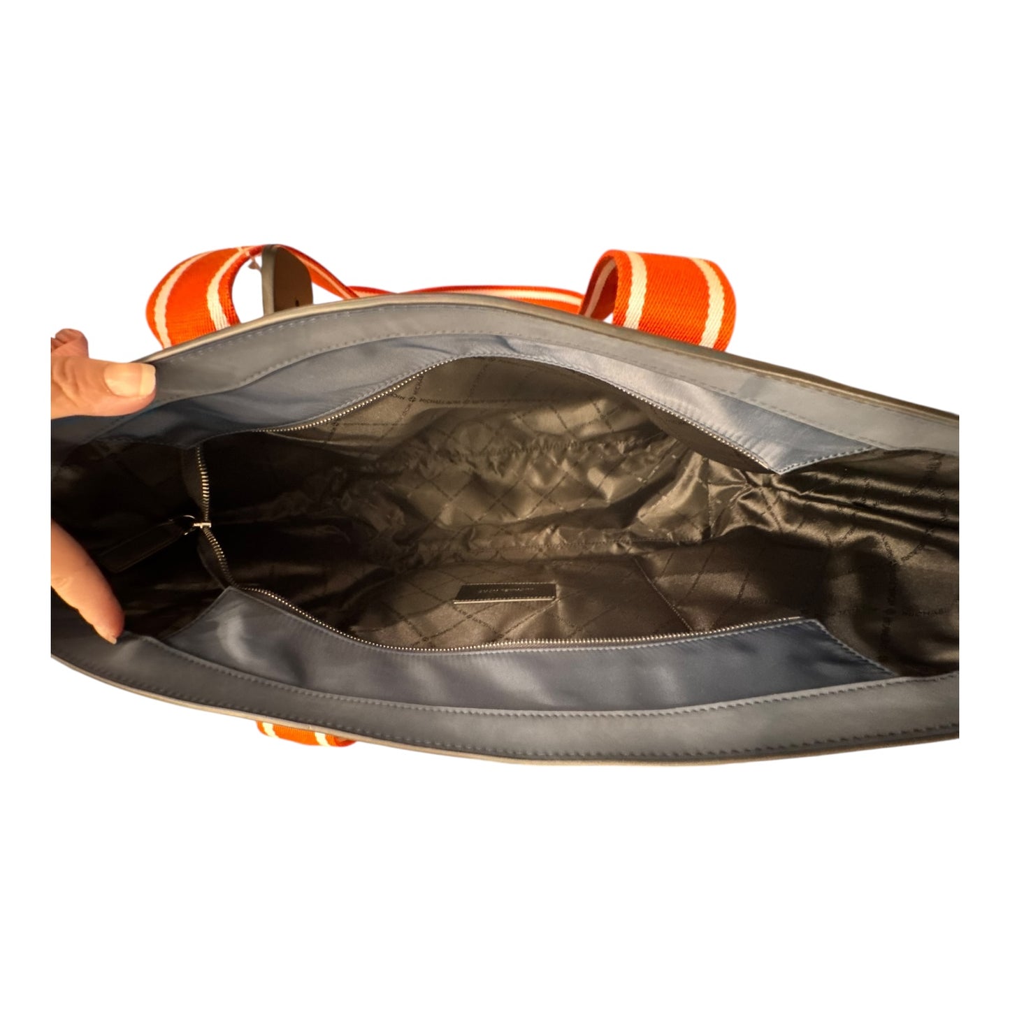 Handbag Designer By Michael Kors In Navy, Size:Large