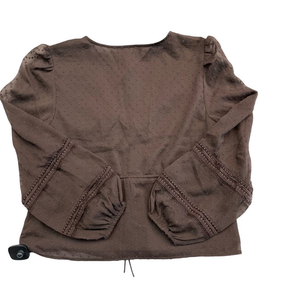 Top Ls By Abercrombie And Fitch In Brown, Size:S
