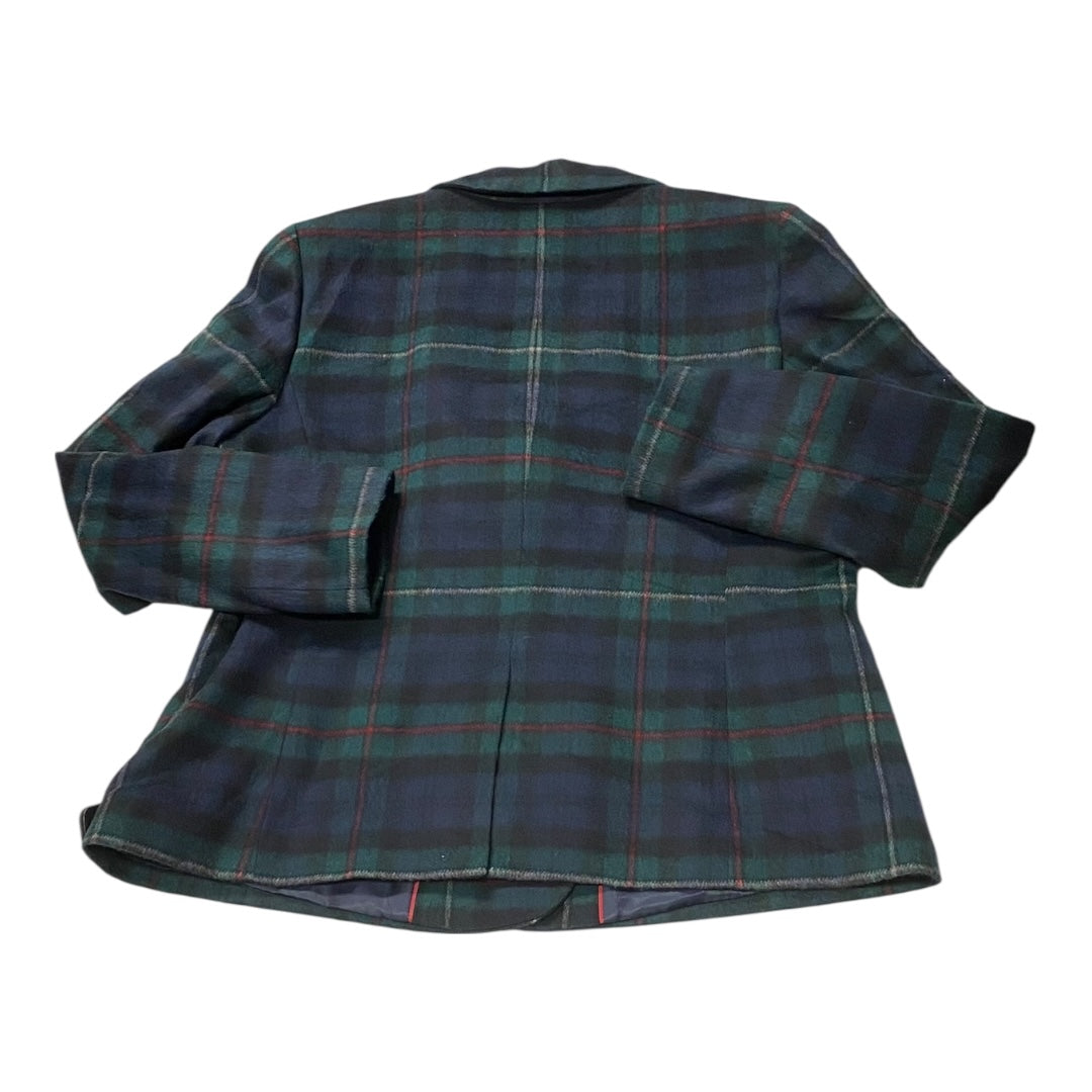 Blazer By Talbots In Plaid Pattern, Size:16