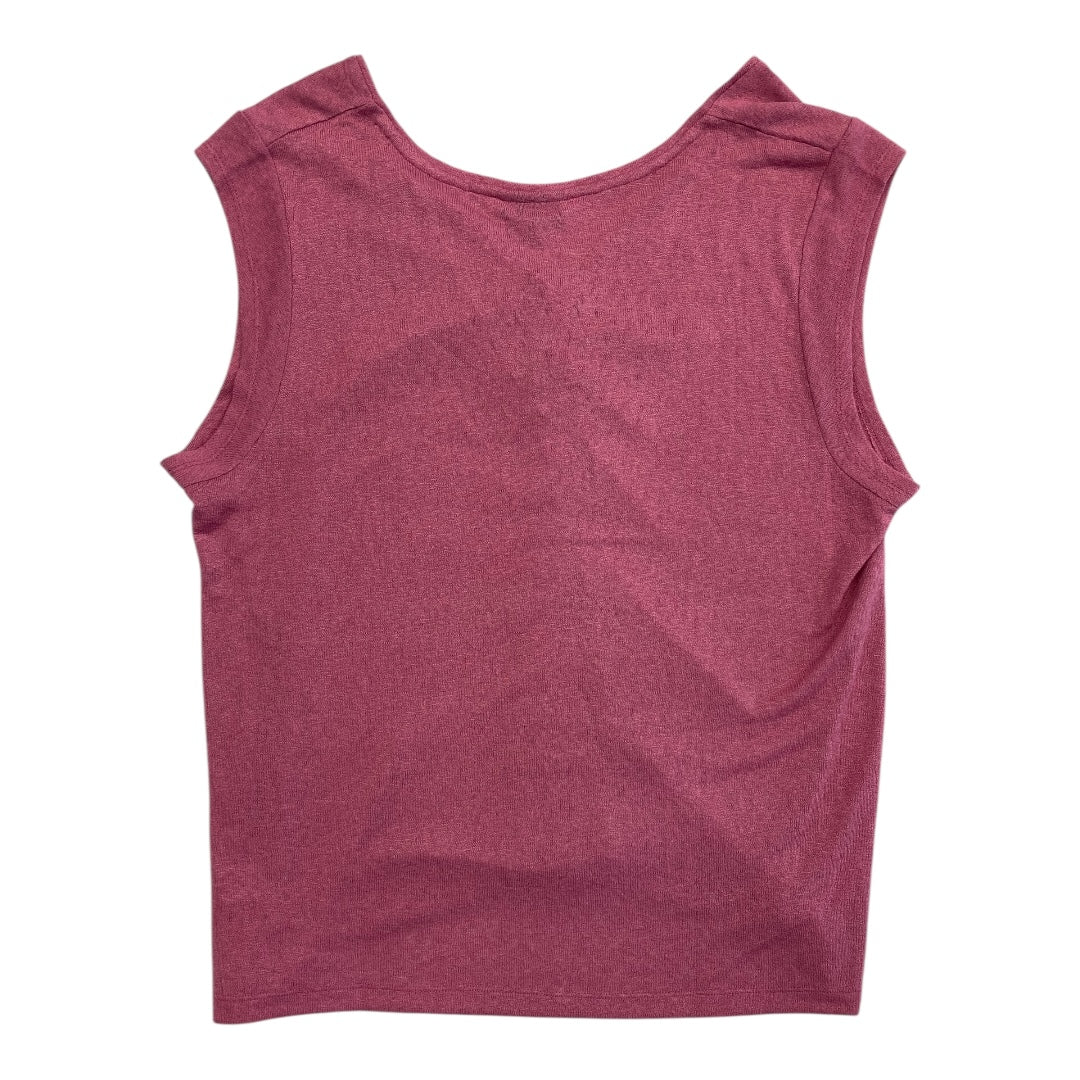 Top Sleeveless By Bobeau In Pink, Size:1X