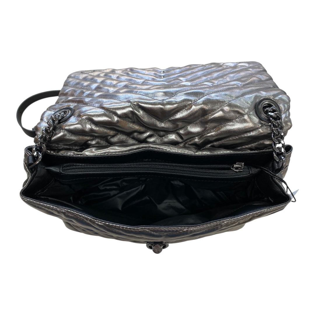 Handbag Designer By Rebecca Minkoff In Silver, Size:Large