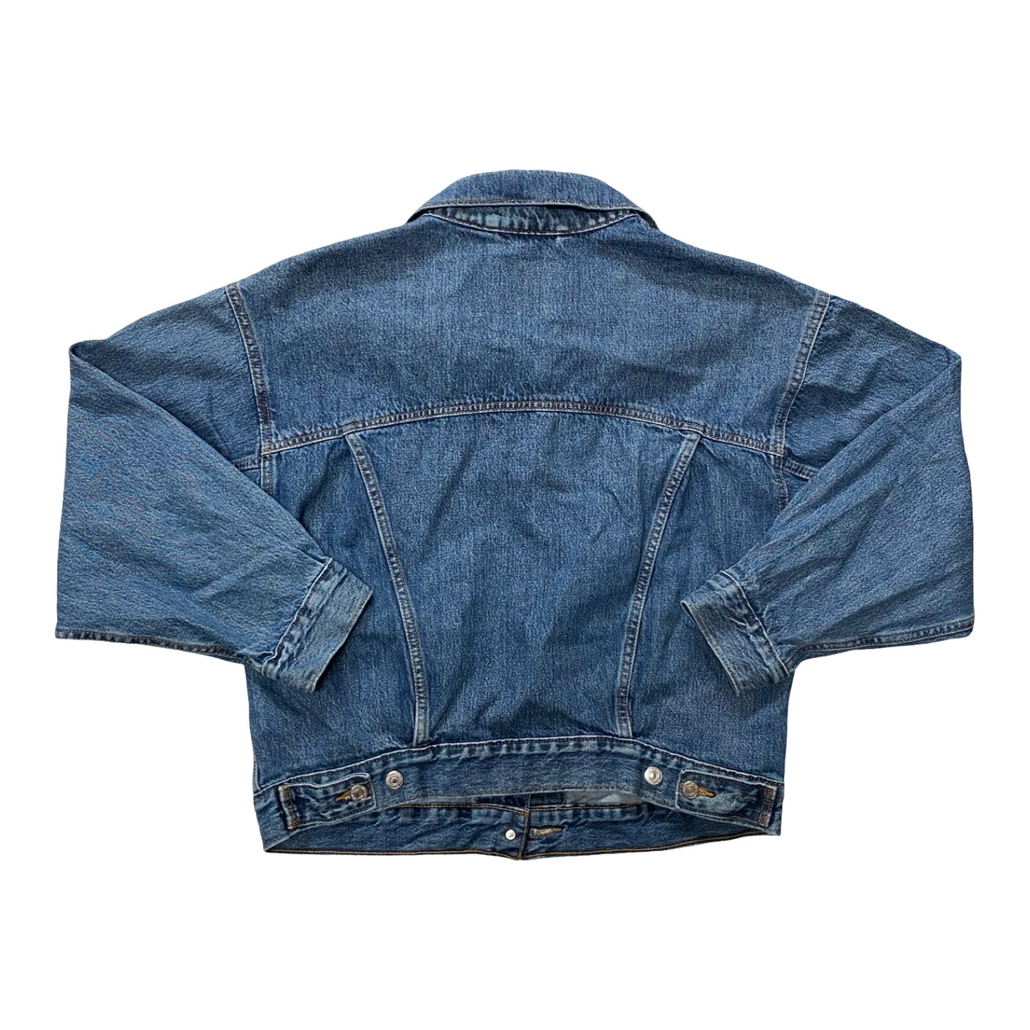 Jacket Denim By Levis In Blue Denim, Size:M