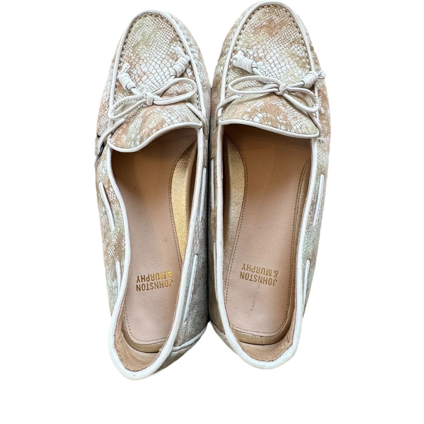 Shoes Flats By Johnston & Murphy In Snakeskin Print, Size:7