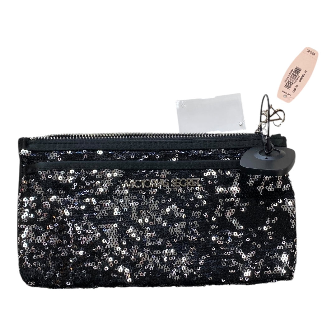 Makeup Bag By Victorias Secret In Silver, Size:Medium
