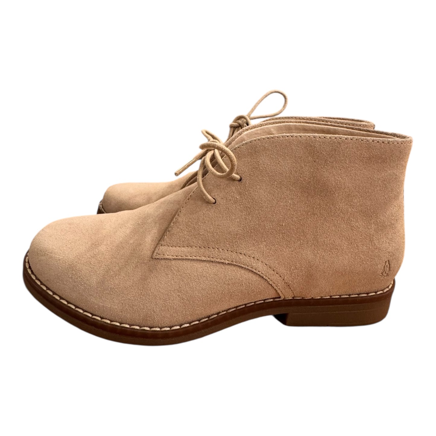 Boots Ankle Flats By Hush Puppies In Tan, Size:10