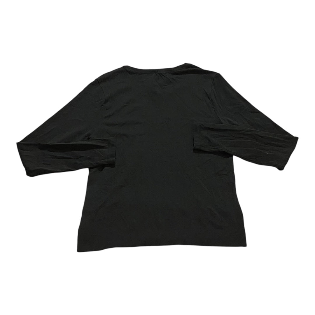 Athletic Top Ls Crewneck By Athleta In Black, Size:S