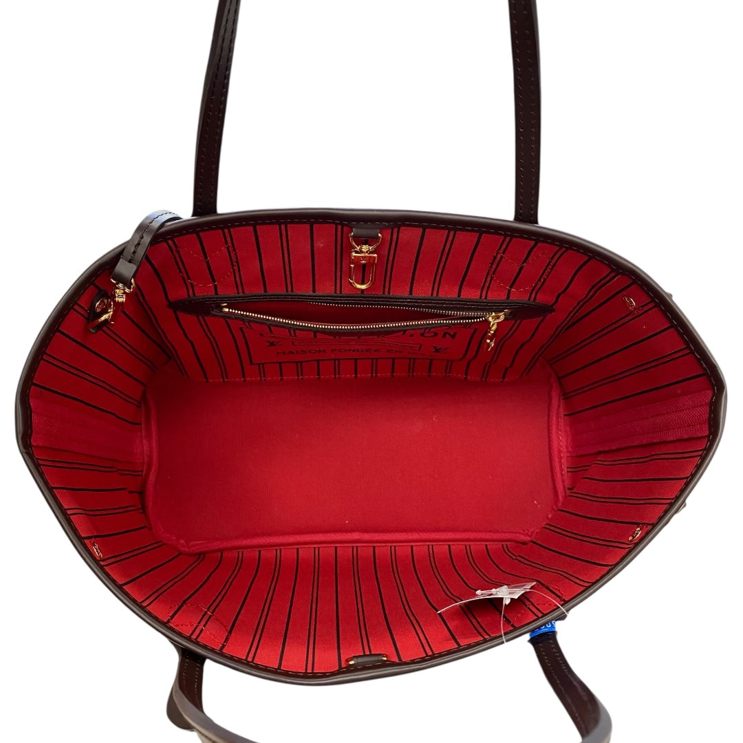Handbag Luxury Designer By Louis Vuitton In Brown, Size:Medium