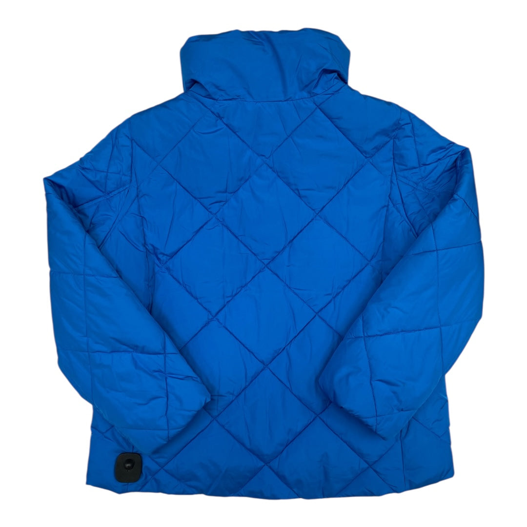Jacket Puffer & Quilted By Talbots In Blue, Size:L