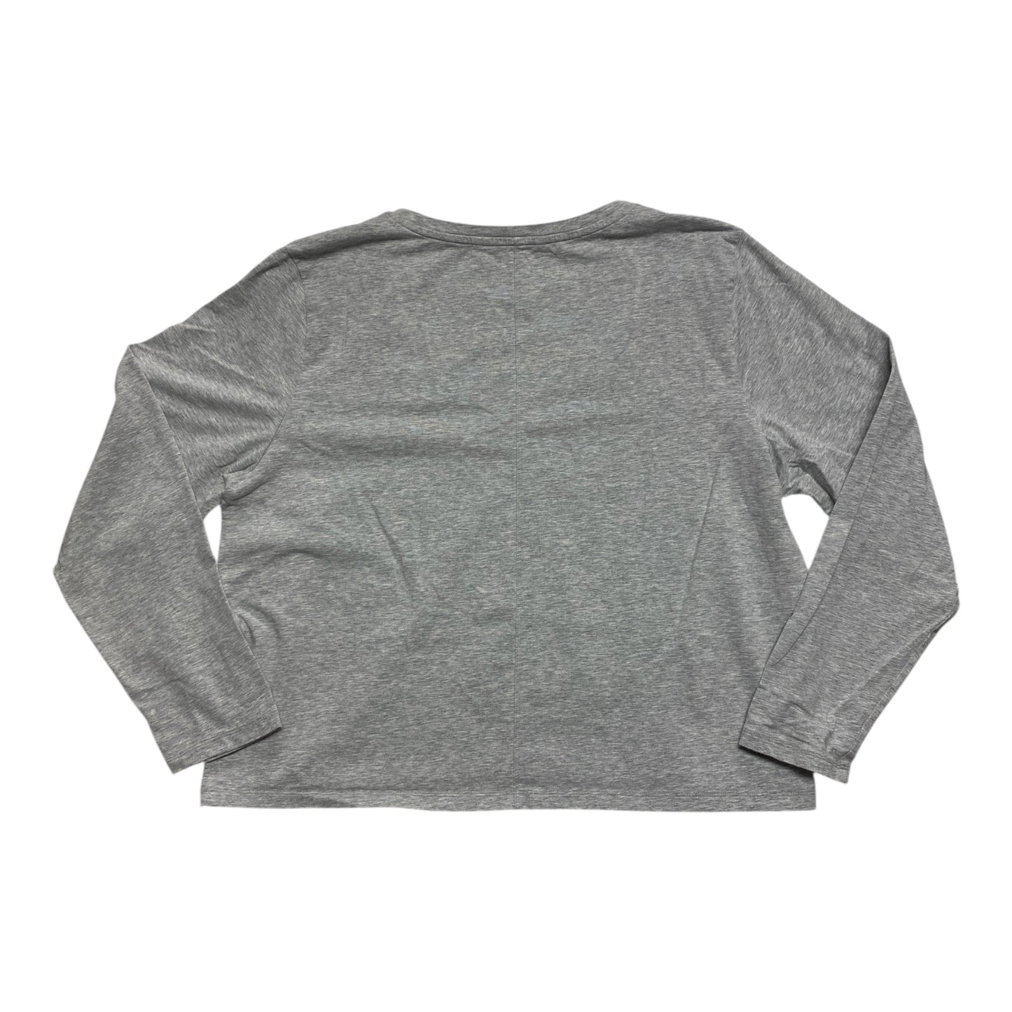 Athletic Top Ls Collar By Athleta In Grey, Size:Xl