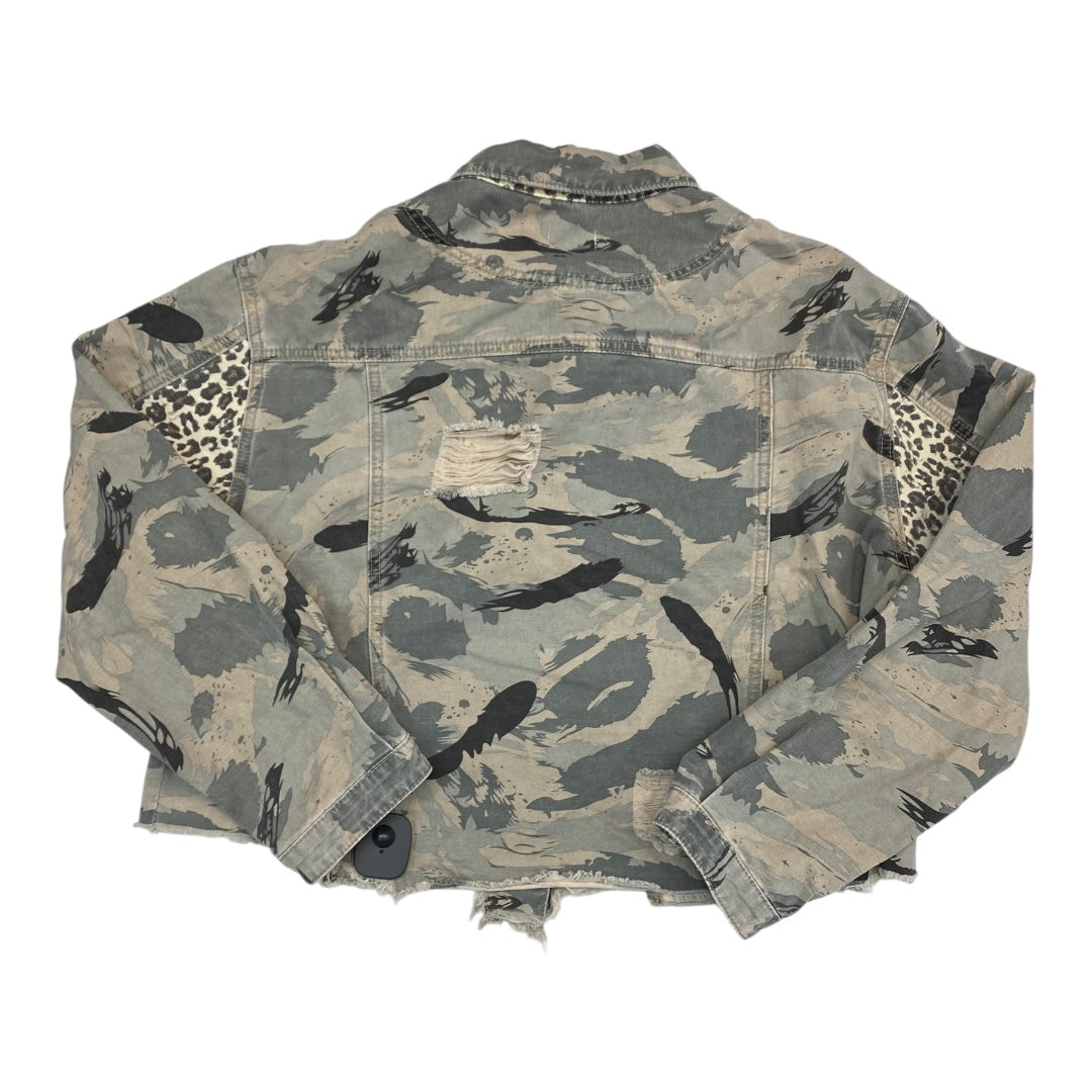 Blazer By Pol In Camouflage Print, Size:L