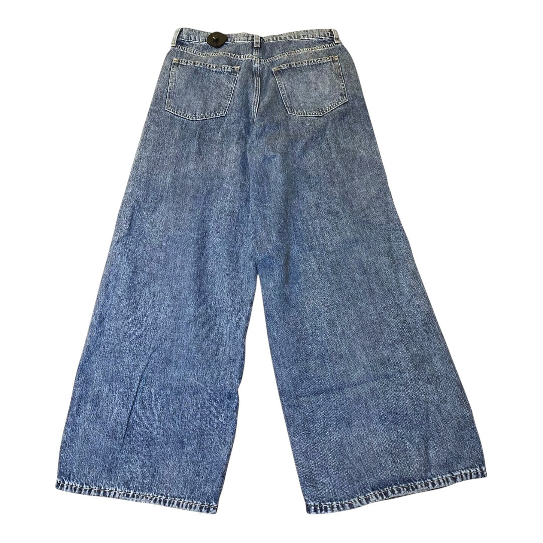 Jeans Wide Leg By Gap In Blue Denim, Size:4