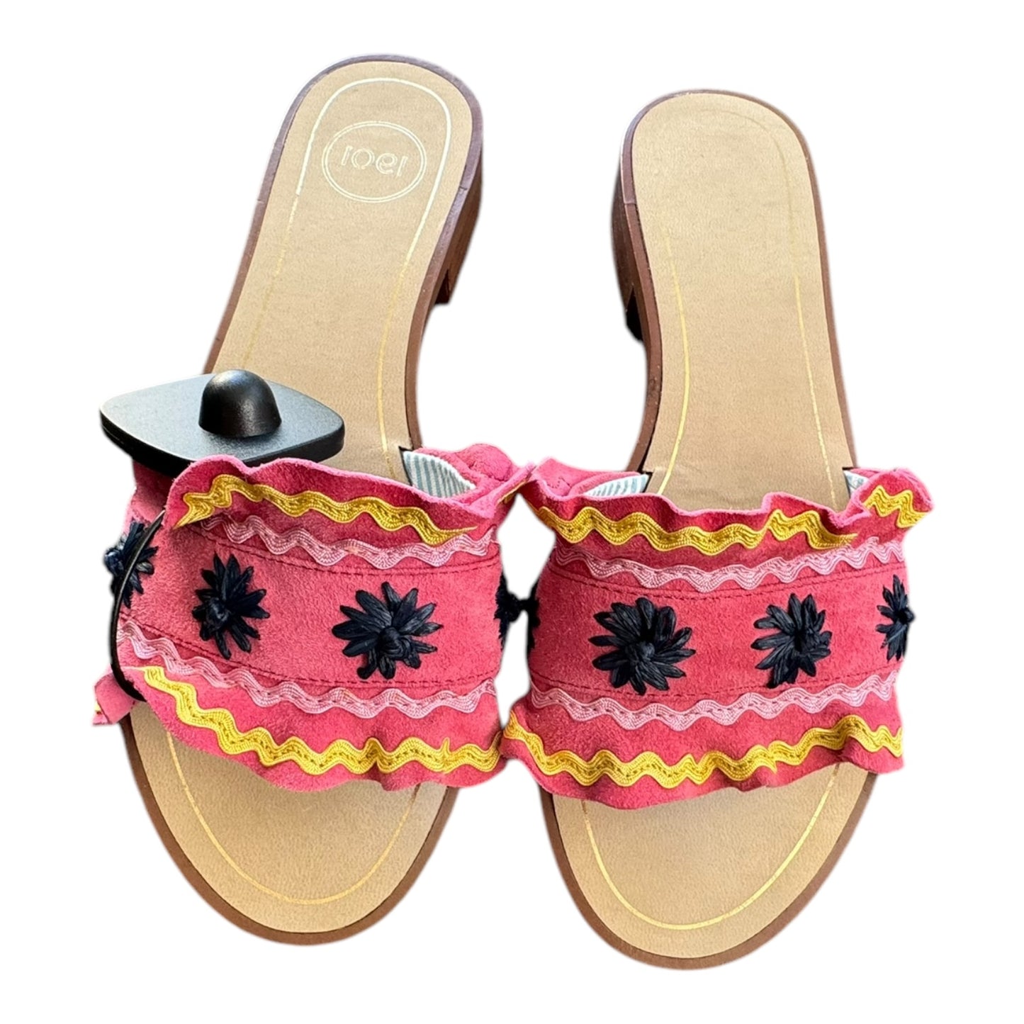 Sandals Flats By 1901 In Tan, Size:6