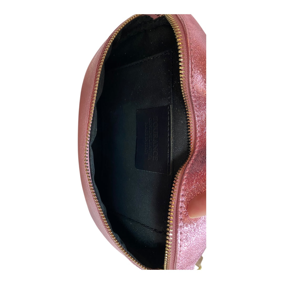 Belt Bag Leather By tourance In Pink, Size:Small