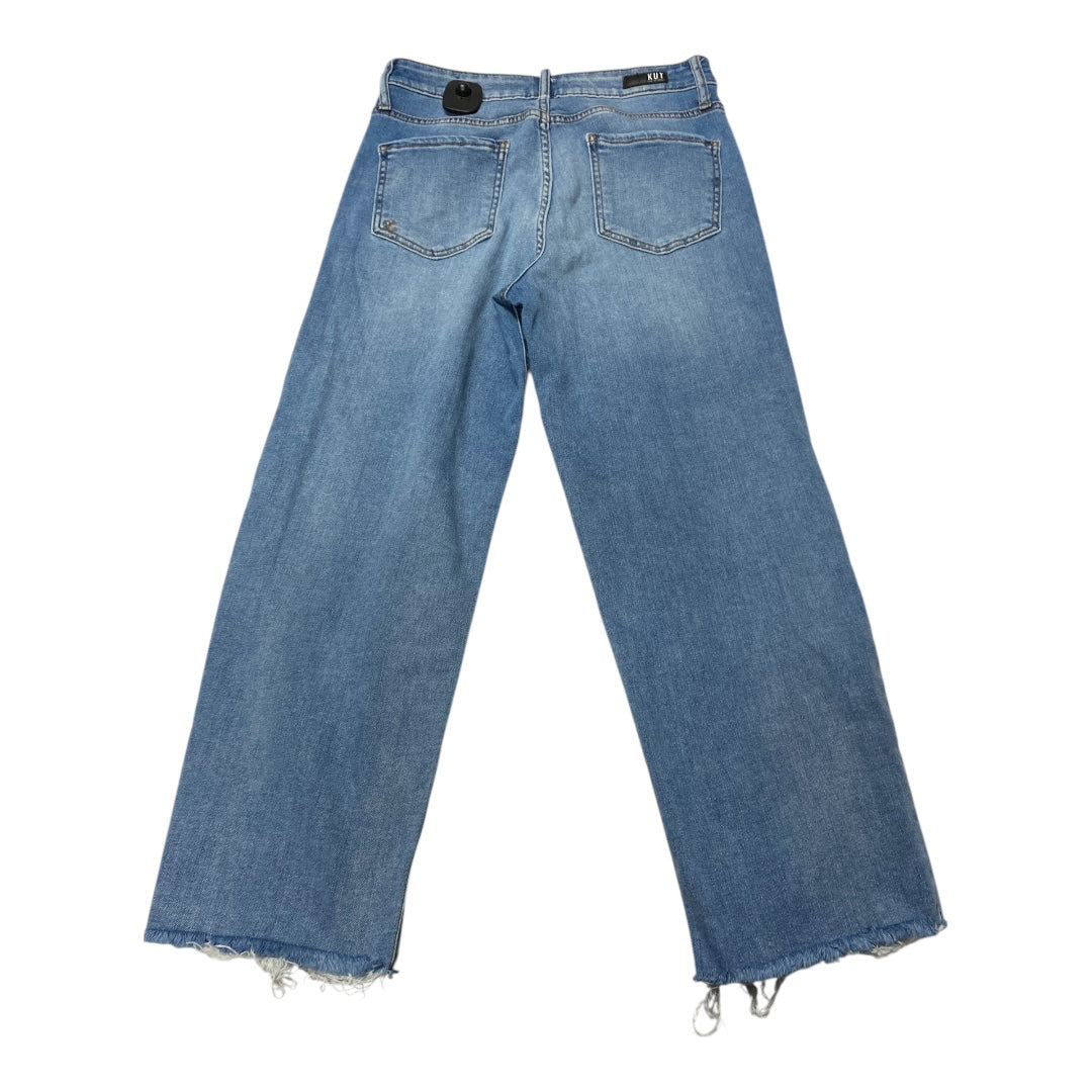 Jeans Cropped By Kut In Blue Denim, Size:6