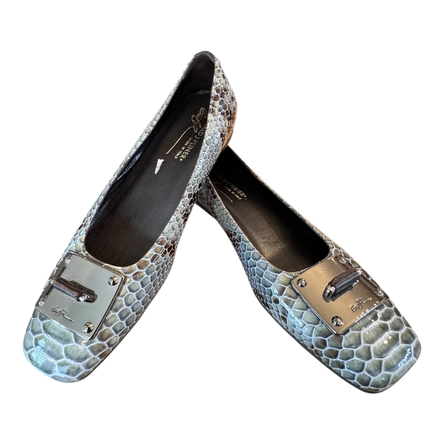 Shoes Flats By Donald Pliner In Animal Print, Size:6