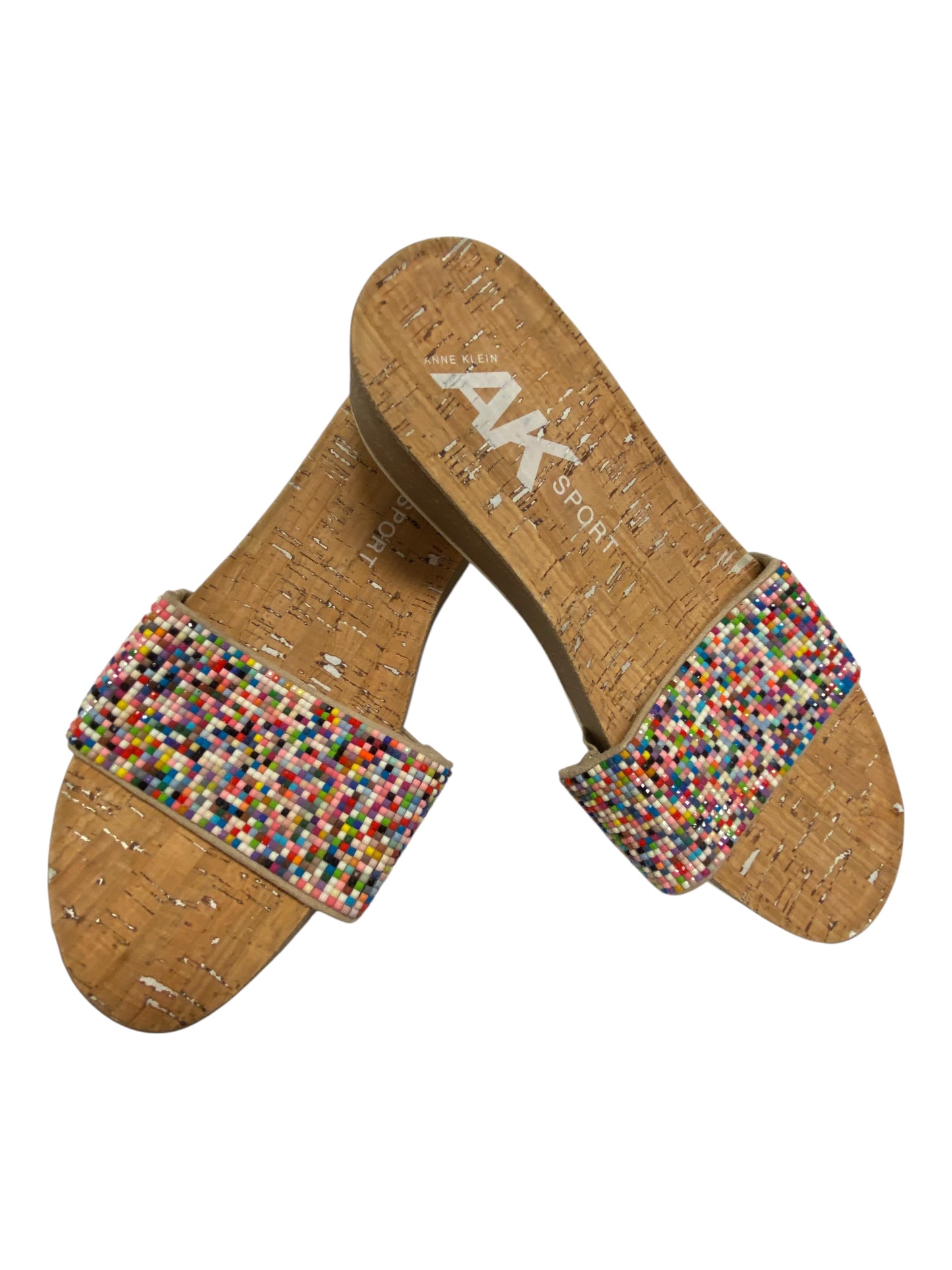 Sandals Heels Block By Anne Klein In Multi, Size:9