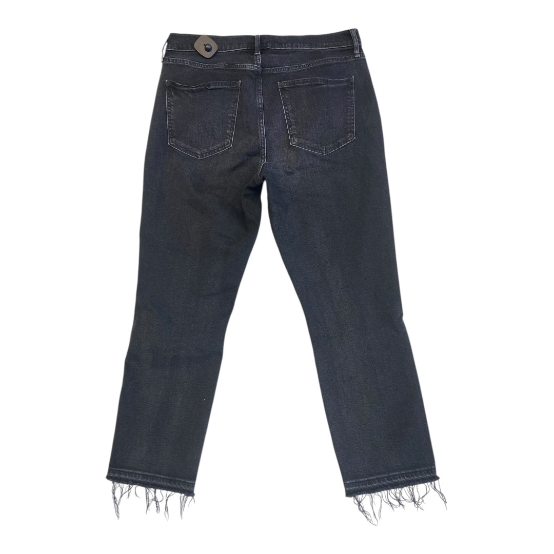 Jeans Straight By Gap In Black, Size:14