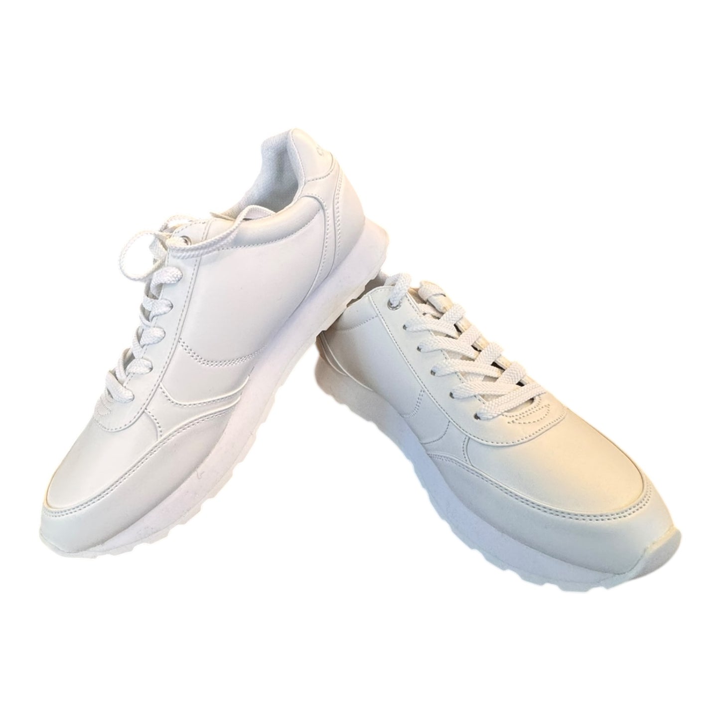 Shoes Sneakers By Calvin Klein In White, Size:10