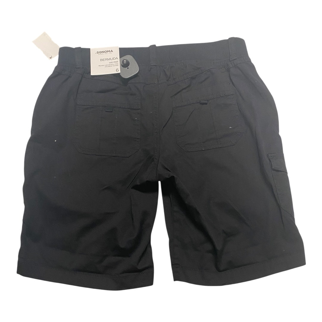 Shorts By Sonoma In Black, Size:6