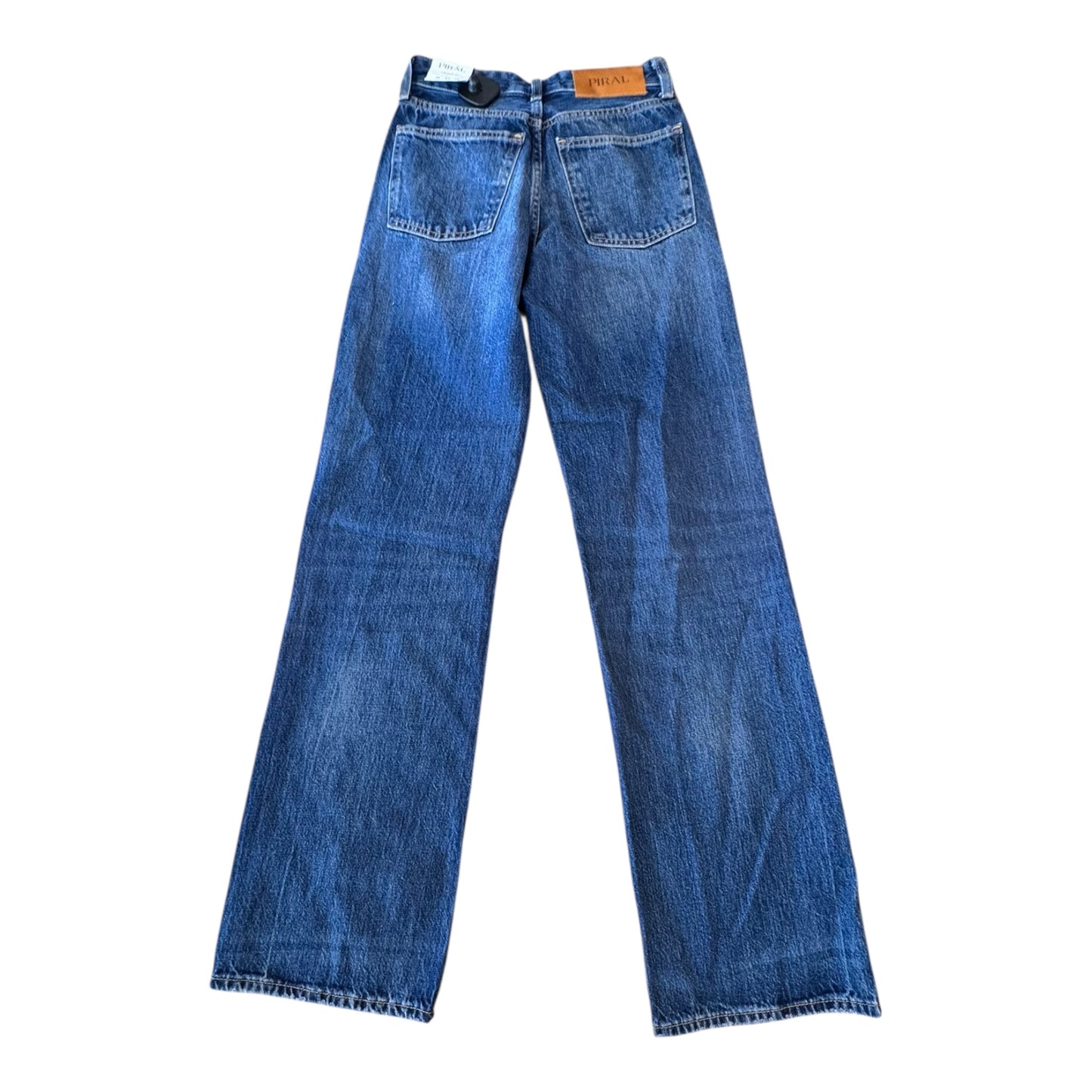 Jeans Wide Leg By PIRAL In Blue Denim, Size:2