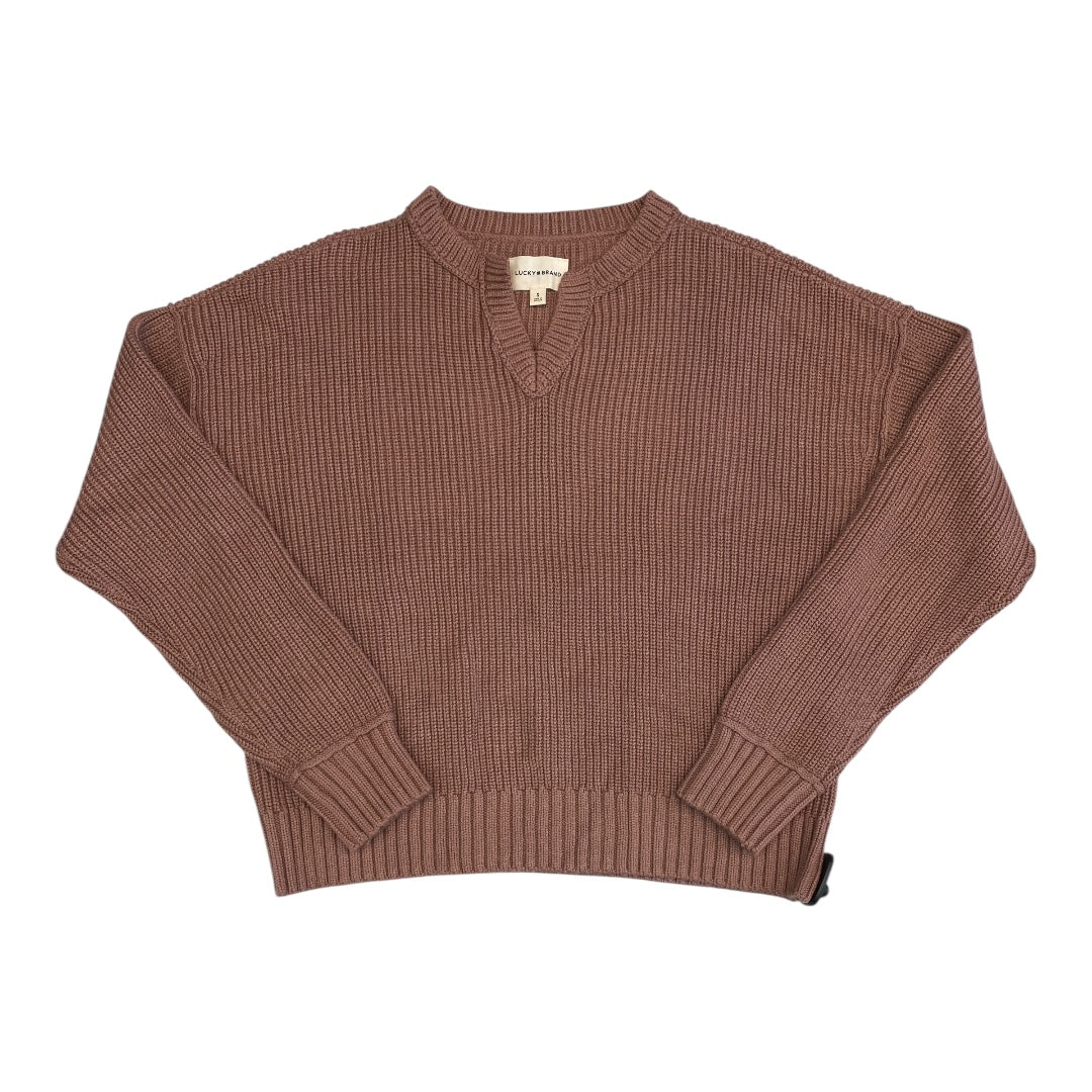 Sweater By Lucky Brand In Brown, Size:S