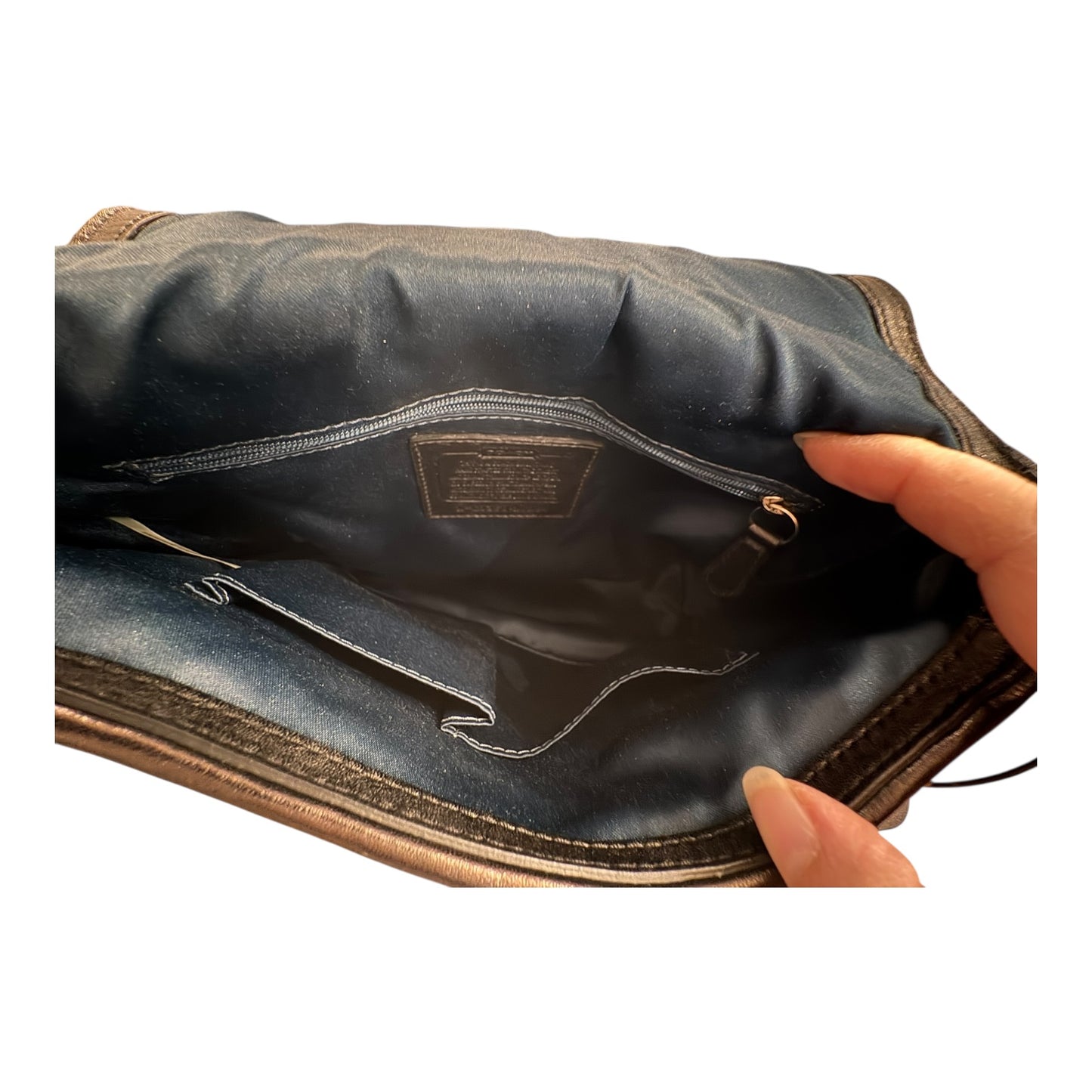 Handbag Designer By Coach In Black, Size:Medium