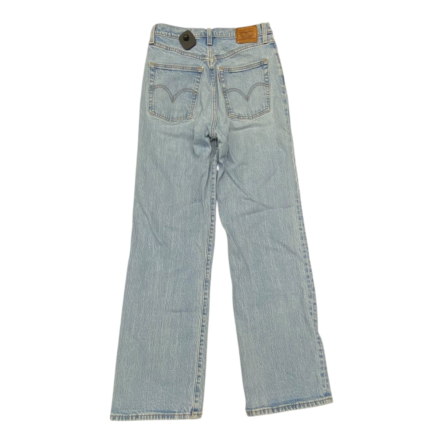 Jeans Straight By Levis In Blue Denim, Size:4
