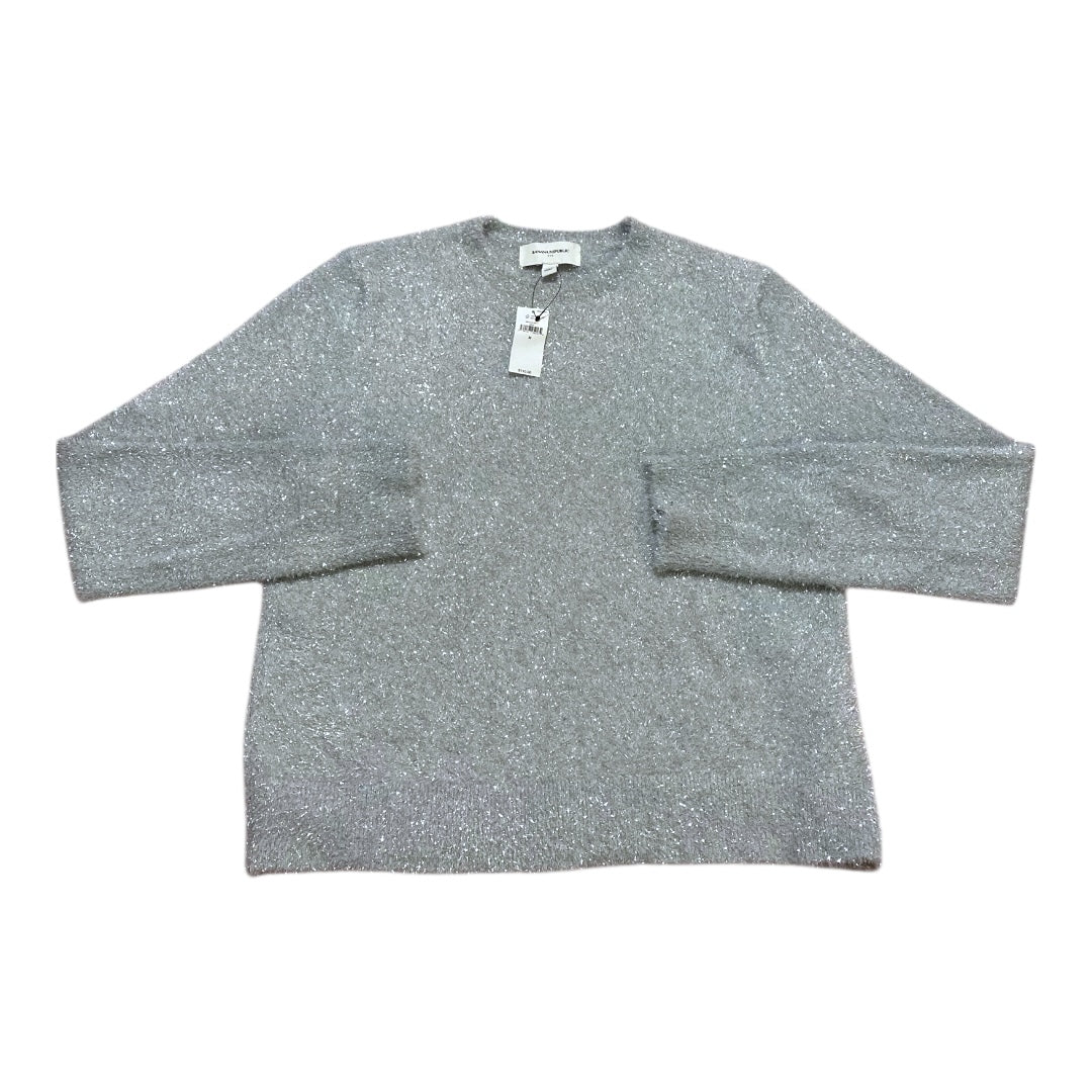 Sweater By Banana Republic In Silver, Size:M