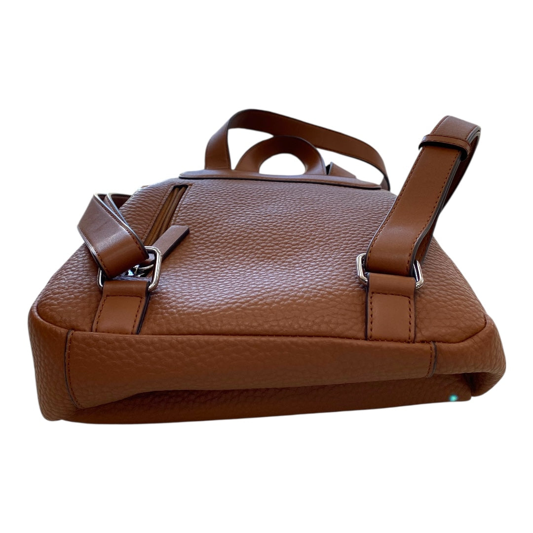 Backpack By Calvin Klein In Tan, Size:Medium