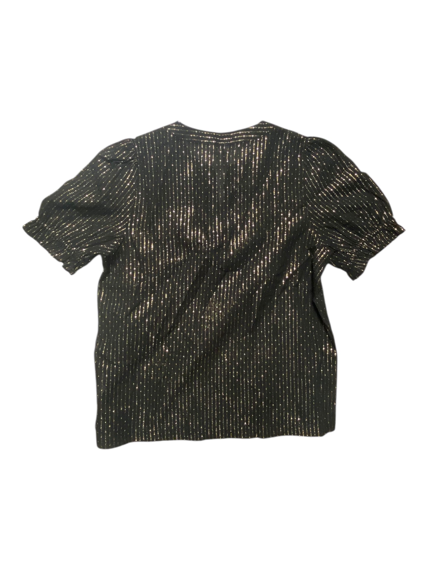 Top Ss By J. Crew In Black & Gold, Size:M