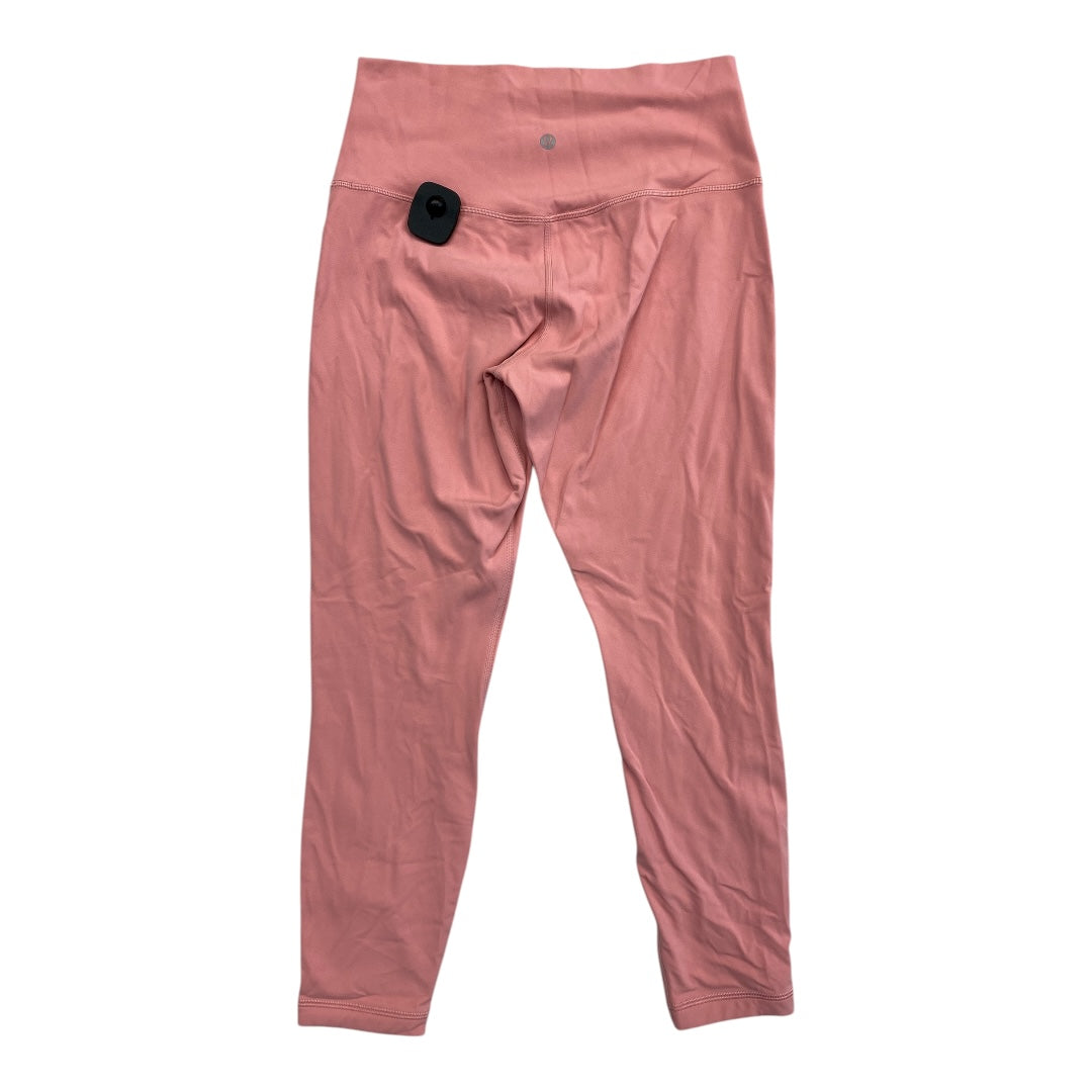 Athletic Leggings By Lululemon In Pink, Size:10