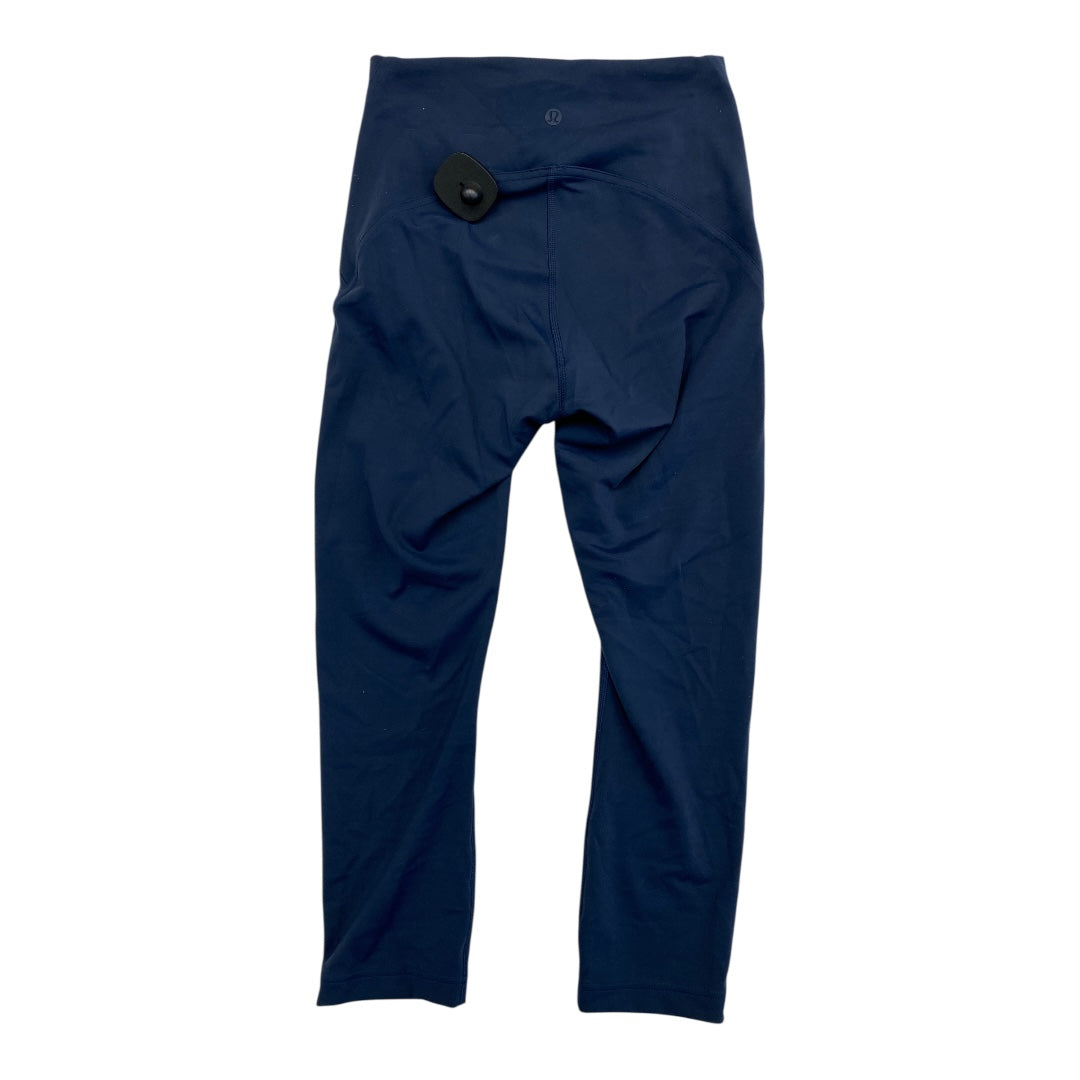Athletic Capris By Lululemon In Navy, Size:4