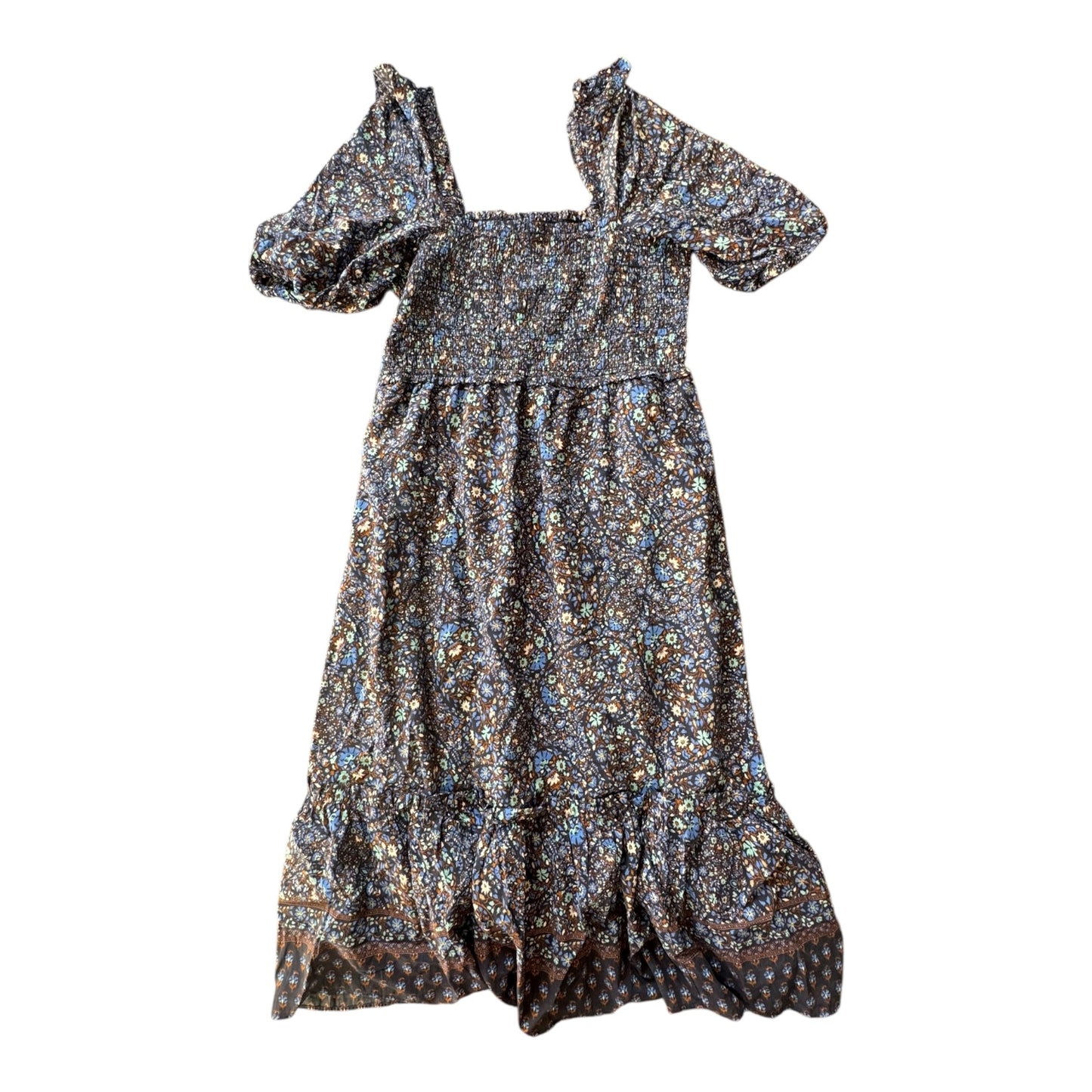 Dress Casual Maxi By Vineyard Vines In Multi, Size:L