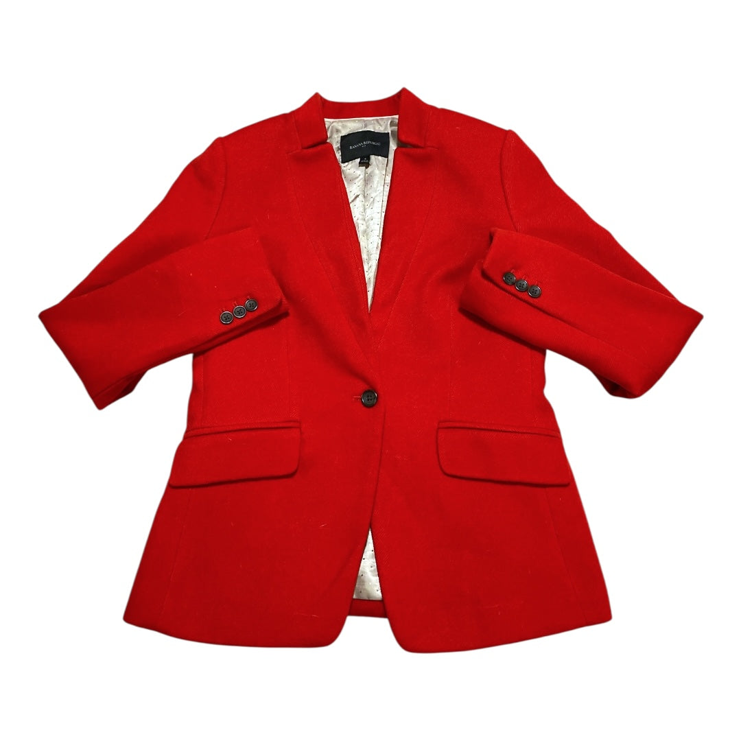 Blazer By Banana Republic In Red, Size:4