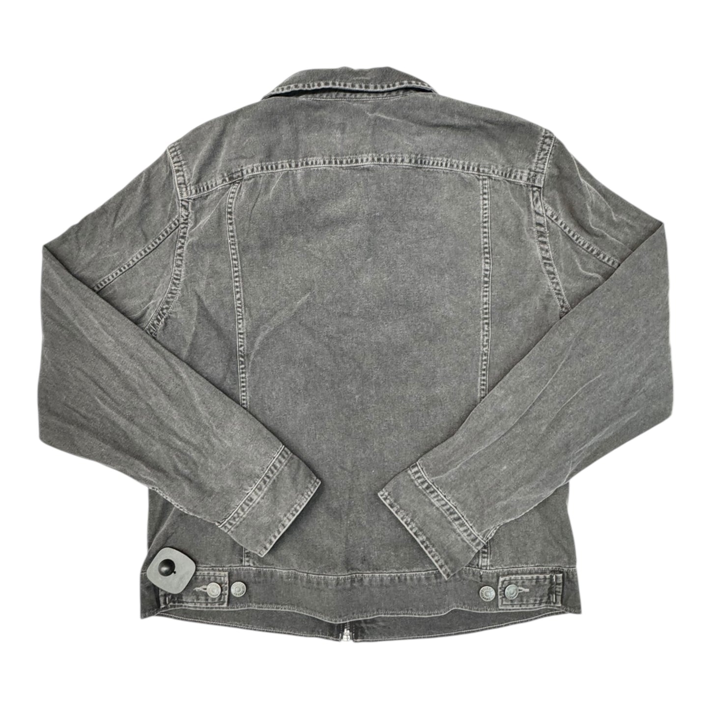 Jacket Denim By Express In Black Denim, Size:M