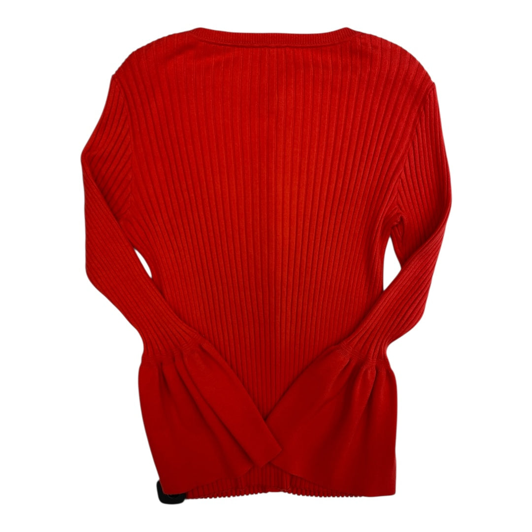 Sweater Cardigan By Cabi In Red, Size:L