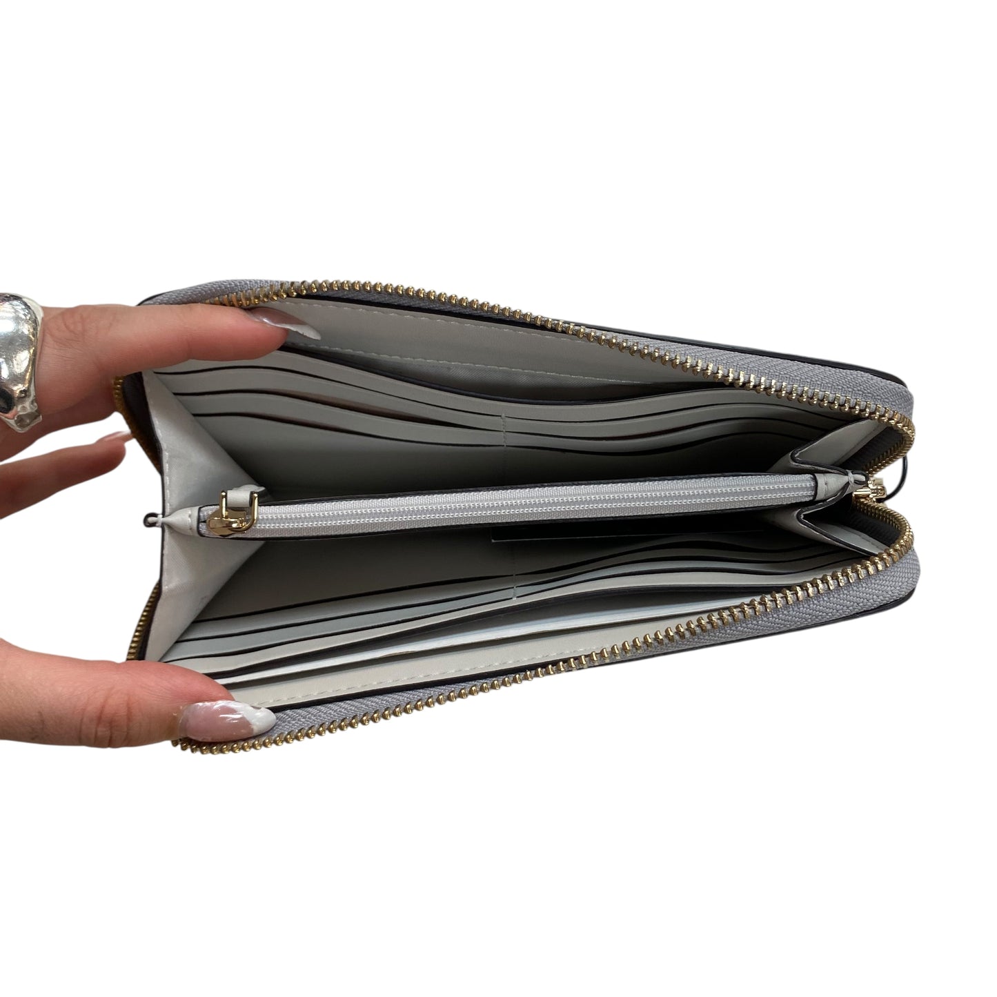 Wallet Designer By Kate Spade In Grey, Size:Large