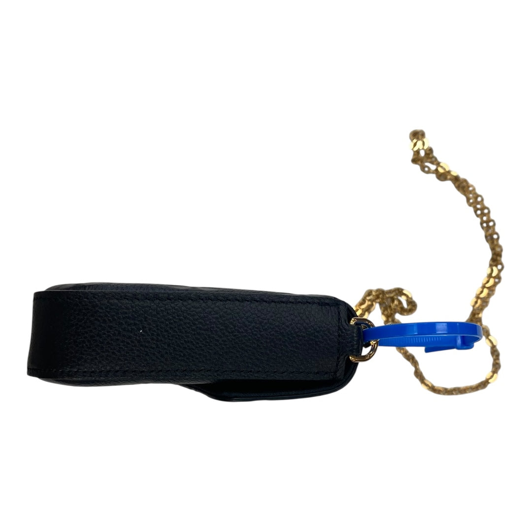 Handbag Luxury Designer By Louis Vuitton In Black & Gold, Size:Small