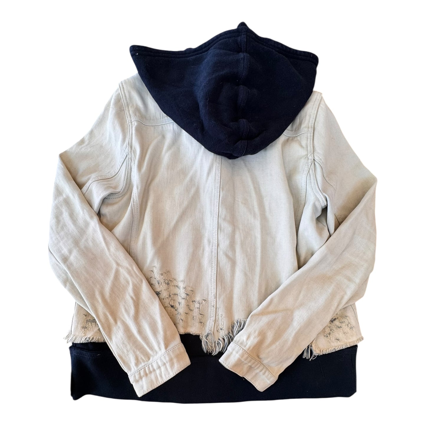 Denim Jacket Other By Free People In Black & Blue, Size:L